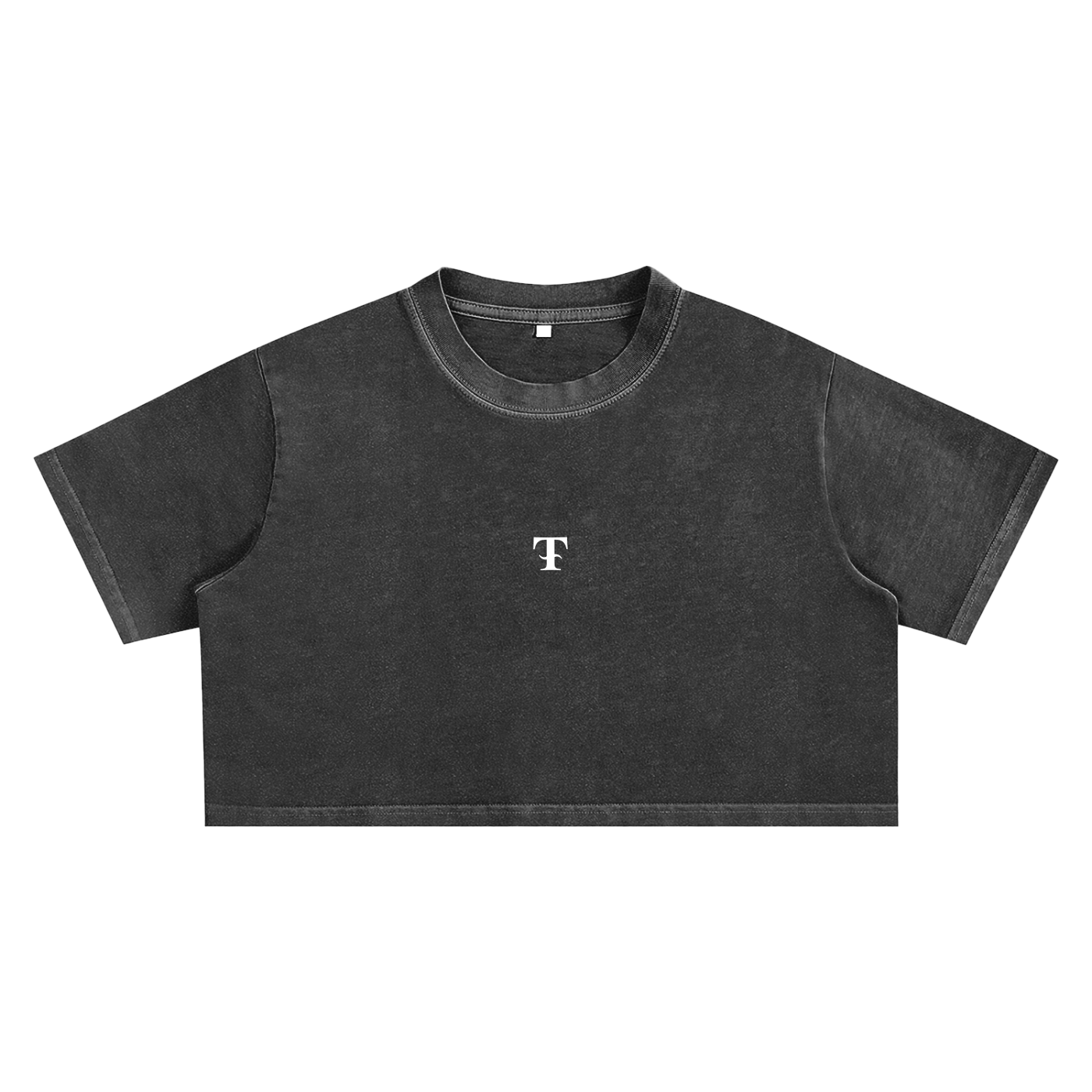 Crop Top T – Noir (oversized)